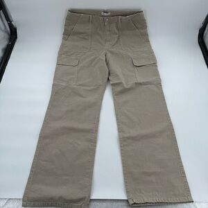 High rise cargo pants